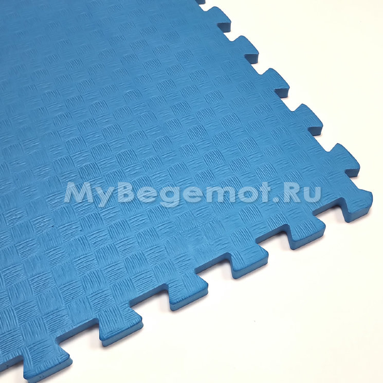 Мягкий пол, коврики-пазлы 100х100x1.4 см, синий