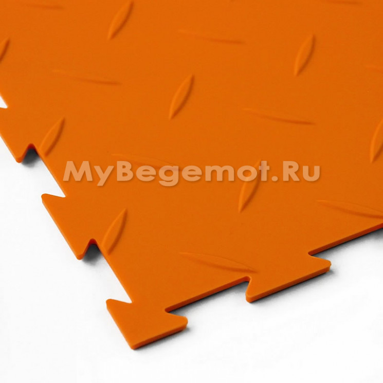 Модульное напольное ПВХ покрытие SENSOR RICE 5 мм, RAL 2004, оранжевый.